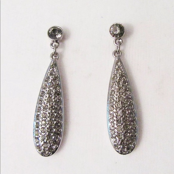 White House Black Market Jewelry New White House Black Market Earrings Silver Post With Cut